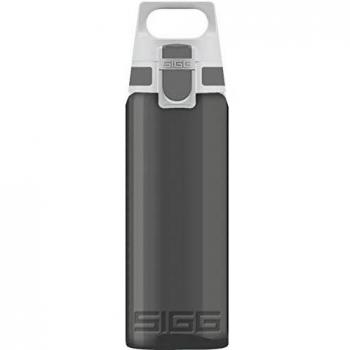 Cantimplora SIGG Total Color Anthracite 0.6 L, botella hermética sin sustancias nocivas, resistente y ligera de plástico tritán