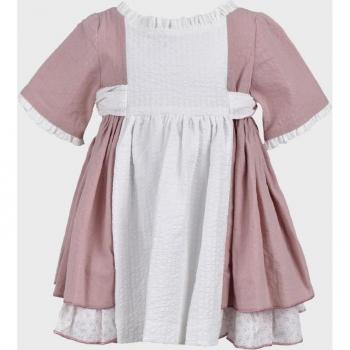Vestido de bebé de manga corta con volantes - La Ormiga 1120053005