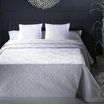 J Larrainzar Tambre Colcha Boutí, Poliéster, Blanco, CAMA DE 90x190/200 Cm