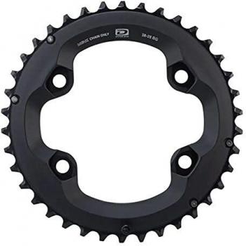 Plato Shimano Deore FC-M6000-2 34T Doble para 10 Velocidades Negro