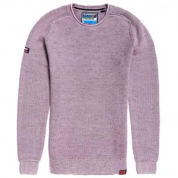 Superdry Jersey Garment Textured Lila Hombre 2XL Morado