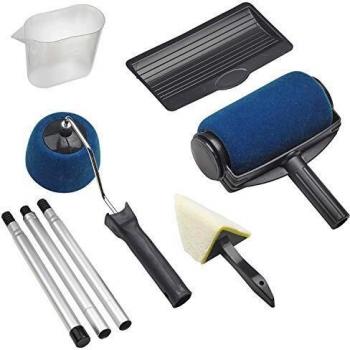 MAURER Rodillo Pintar Con Deposito y Mango Extensible Kit 6 Piezas