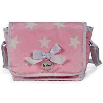 La Nina- Bolsa Canastilla con Accesorios Carlota Muñecas, Color Rosa
