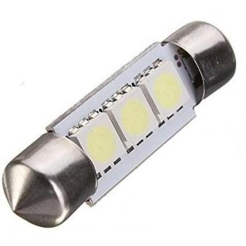 36 mm 3SMD 5050 LED coche coche Dome Festoon Interior Bombilla LED White