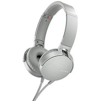 Sony MDR-XB550AP - Auriculares de Diadema con Extra Bass y Micrófono Integrado, Color Blanco
