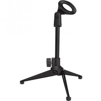 Soporte de micrófono de mesa con abrazadera ajustable