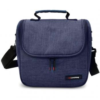 Iris Lunchbag Case Azul Jaspeada - Bolsa Porta Alimentos Iris Barcelona