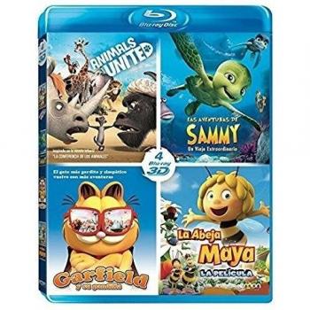 Pack Animales 3D: Las Aventuras De Sammy + Animals United + Maya + Garfield [Blu-ray]