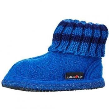 HaflingerPaul - pantuflas sin forro Unisex Niños
, color Azul, talla 33