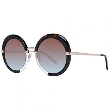 Emilio Pucci Women's Round Mirrored Gradient Sunglasses, Brown, One Size
