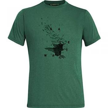 SALEWA Illustration Dri-Rel M S/S tee Camiseta, Hombre, Myrtle Melange