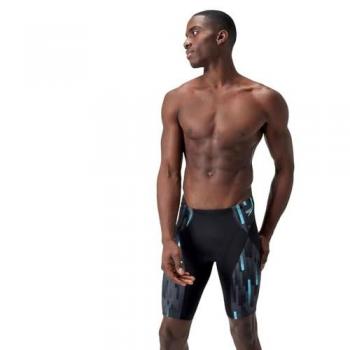 Bañador entallado de compresión Speedo Endurance+ MAX Jammer para hombre, negro/azul, talla 28