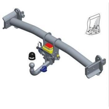 Enganche Fijo Brink 609300 para Mercedes-Benz GLC con cabezal de bola manualmente basculante