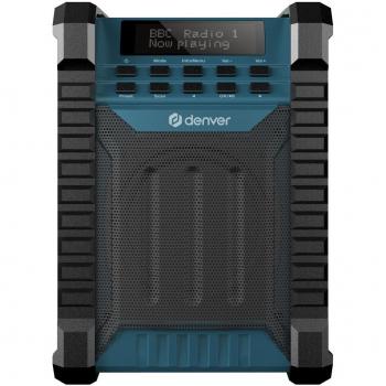 Radio de obra Denver WRD-60 DAB+/FM, Bluetooth, recargable, 10W, IP54