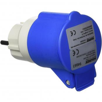 Adaptador Industrial Schuko Cetac Simple 2p Con Tapa
