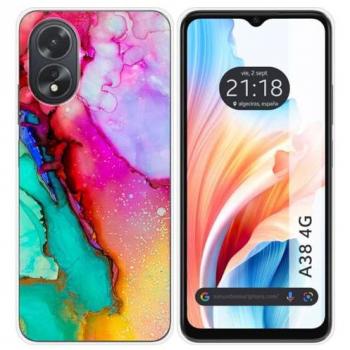 Funda de Silicona para Oppo A38 4G con Diseño de Mármol 15 Dibujos