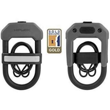 Hiplok DXC D Candado para Bicicleta, Unisex Adulto, Gris, 14 mm x 15 x 85 cm/5 mm