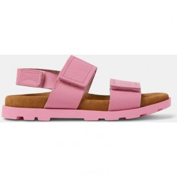 CAMPER Brutus Sandal - Sandals for Girls - Pink, size 34, Smooth leather; CAMPER Brutus Sandal - Sandals for Girls - Pink, size 2, Smooth leather
