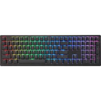 Teclado Mecánico Ducky Zero 6108 100% Clásico Negro RGB Inalámbrico Tri-Mode MX2A-Blue