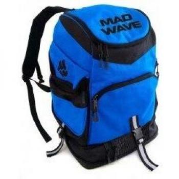 Mochila Mad Wave Team 36L Azul y Negra 52x33x24 cm