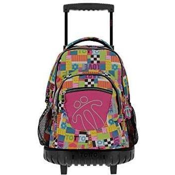 TOTTO Mochilas Escolares con Ruedas, Mochilas Grandes Infantiles Estampados - Mochilas