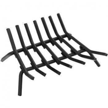 Heavy-Duty Steel Fireplace Log Grate and Firewood Holder - 31-Inch Outdoor Rack