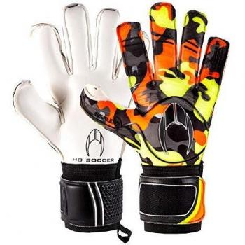 HO Soccer Eskudo Action Roll/Negative Guantes De Portero, Unisex Adulto, Naranja/Negro/Lima/Gris, 10