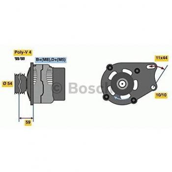 Alternador BOSCH 0 986 080 490