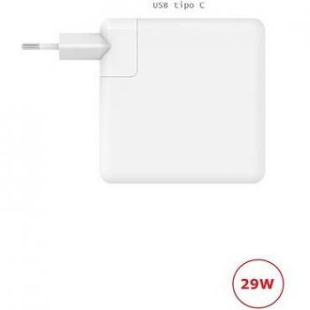 Cargador USB-C 29W para Apple MacBook, Tablets y Smartphones Multiuso