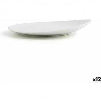 Plato Llano Ariane Vital Coupe Cerámica Blanco Ø 21 cm (12 Unidades)
