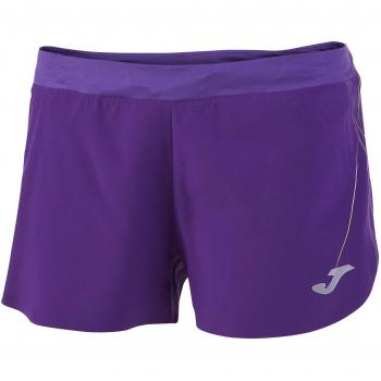 Joma Olimpia III Short Deportivo, Mujer, Morado, XL