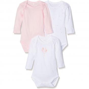 NAME IT Nbfbody 3p Ls Ballerina Noos, Body para Bebés, Multicolor