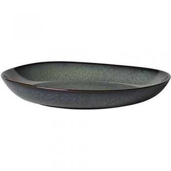 Villeroy & Boch - cuenco llano Lave gris, 28 x 27 x 4,3 cm, bonito cuenco de loza para guarniciones y grandes platos, apto para lavavajillas y microondas