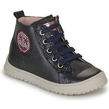 Botines de niña de piel con cordones
