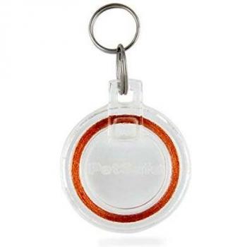 Llave adicional para gatera con chip electrónico - Medallón identificador elegante y transparente para gatos no microchipeados