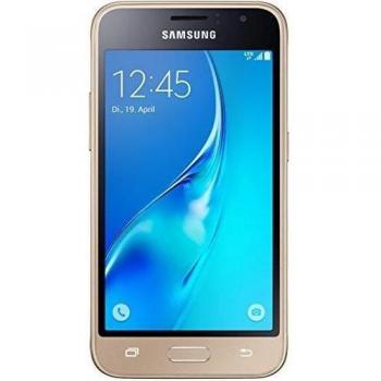 Samsung Galaxy J1 (2016) Modelo SM-J120F, 8GB, 4G LTE, Color Oro - Smartphone Android con SIM única y MicroSIM