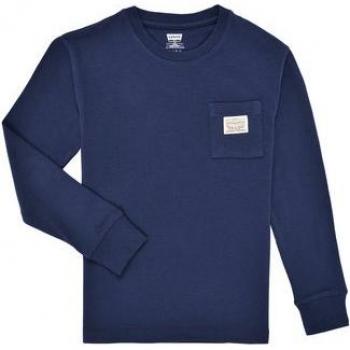 Camiseta de Manga Larga con Bolsillo para Niños Levi's Ecológica en Color Marino
