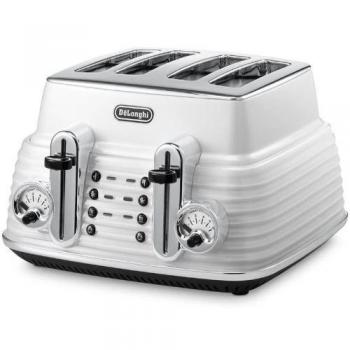 DeLonghi CTZ4003 - Tostadora , 1800 W, color blanco