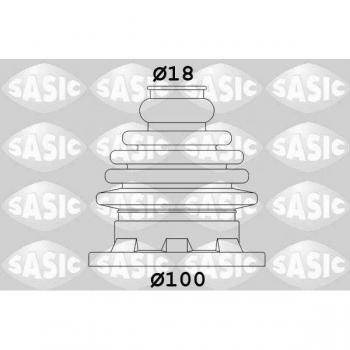 Fuelle de árbol de transmisión SASIC 1906034 - Juego de fuelles, alta resistencia, fácil instalación, compatible con múltiples modelos de vehículos