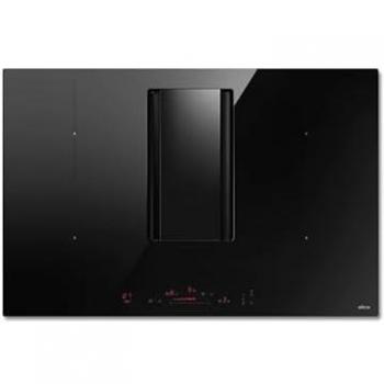 Elica NikolaTesla Alpha B BL/A/78 - Placa de inducción aspirante con campana integrada, 4 zonas de cocción, 78 cm, color negro