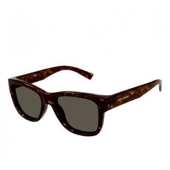 Saint Laurent Women's Classic Havana Sunglasses SL 674 with Grey Lenses, Size 54 MM