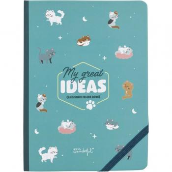 Libreta A5 Mr Wonderful Pet Lovers - My Great Ideas (And Some Feline Love)