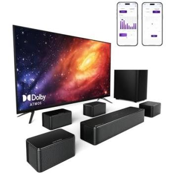 Barra de Sonido Ultimea Poseidon D80 500W Bluetooth 7.1 Canales