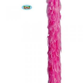 FIESTAS GUIRCA Boa de Plumas Rosa económica 180 cm