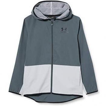 Under Armour Woven Track Camisa de Manga Larga, Niños, Gris, YSM