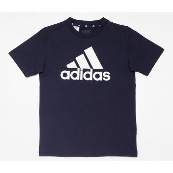 Camiseta adidas Essentials Big Logo Cotton negra infantil