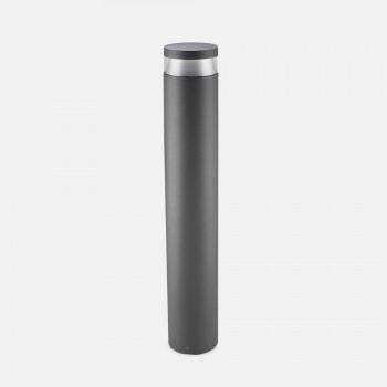 Bolardo Jardin Newton Aluminio Gris Oscuro 100 Cm con Dali Atenuación, 3275lm, 3000K, IP65