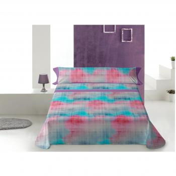 Lois kasis juego de sábanas 4 piezas, 50% algodo 50% poliester, gris cama 180x190/200