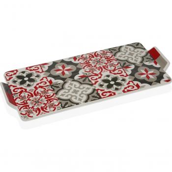 Bandeja Versa Hidra Porcelana para Bolo (16,3 x 2,5 x 36,5 cm)