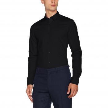 Only & Sons 22007080, Camisa para Hombre, Negro